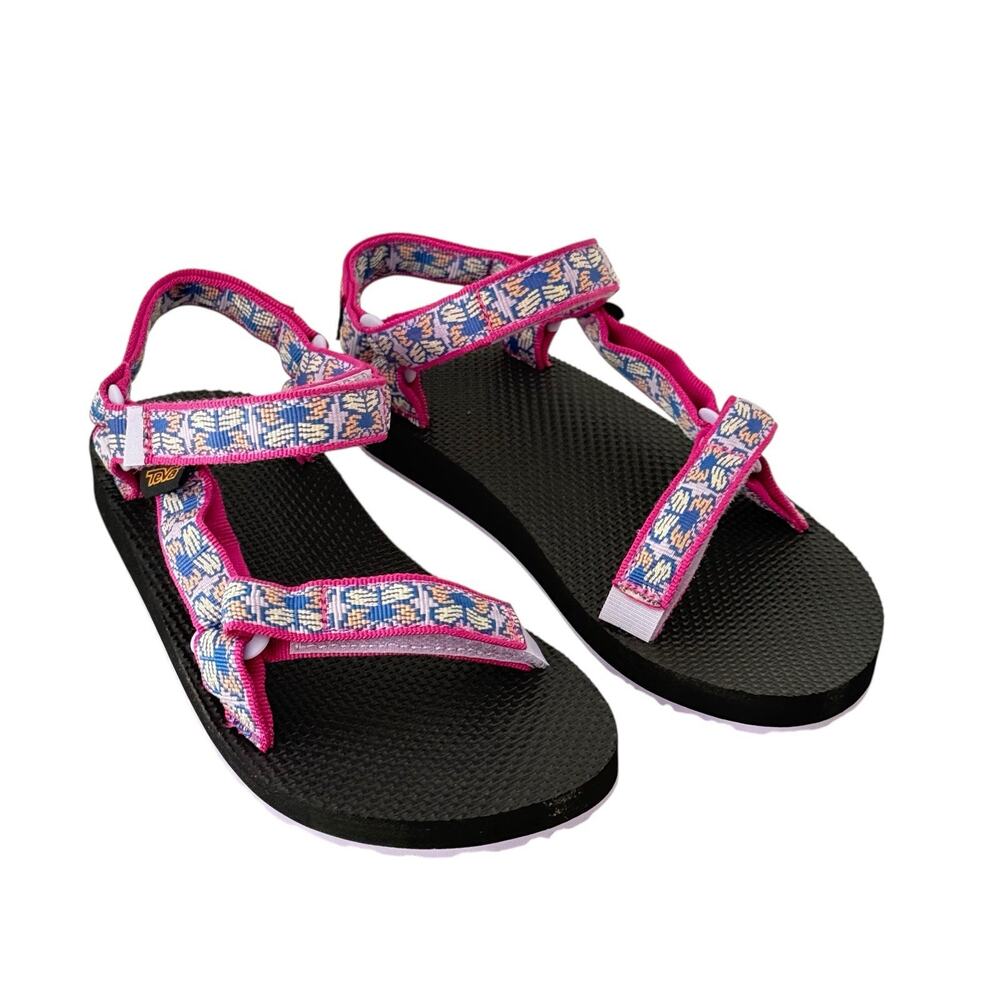 Teva Youth Girls Sport Sandals Butterfly Lilac Adjustable Lightweight SZ/7